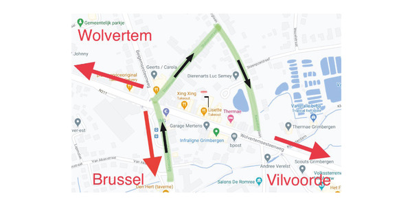 Thermae Grimbergen: road works Wolvertemsesteenweg omleidingingrimbergen.jpg