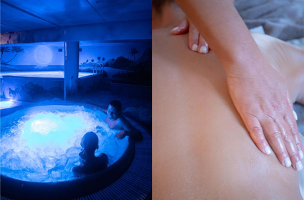 Private sauna (Lagoon): massage package (2p)