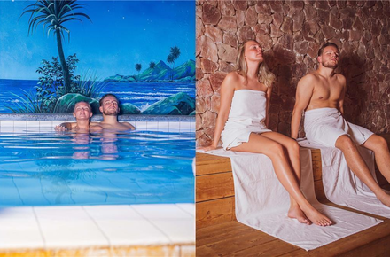 Gratis toegang OF 2p gratis bij 2u privésauna
