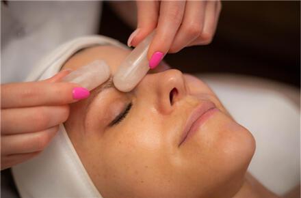 75-minute facial with crystal massage