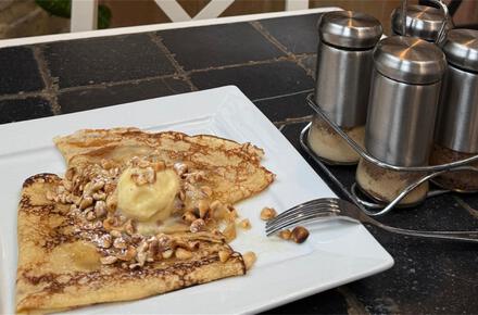 Plaisir d’hiver : sauna + crêpe